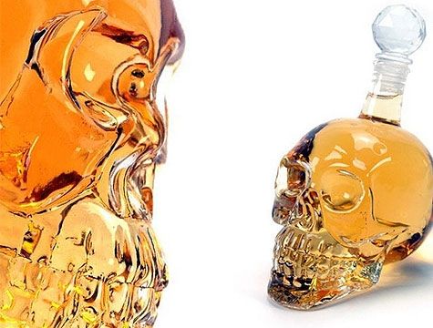 Crystal Head Kuru Kafa Cam Şişe 350 ml