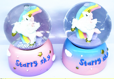 Unicorn Starry Sky Büyük Boy Kar Küresi