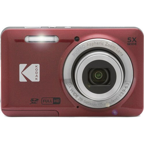 Kodak Pixpro FZ55 Dijital Fotoğraf Makinesi (Kırmızı)