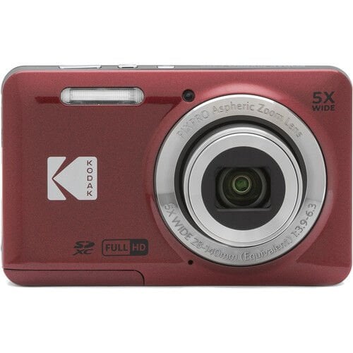 Kodak Pixpro FZ55 Dijital Fotoğraf Makinesi (Kırmızı)