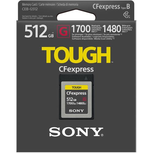 Sony CEB-G512 512GB CFexpress Type B 1700/1480 Mb/s