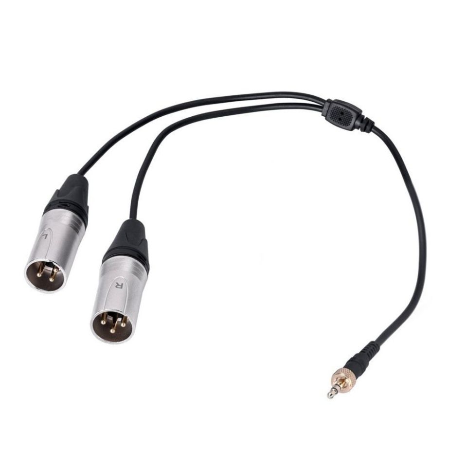 Comica CVM-DS-XLR 3.5mm Çift XLR Erkek Stereo ses Çıkış Kablosu