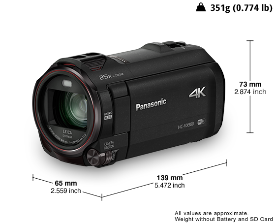 Panasonic HC-VX980 4K Ultra HD Video Kamera