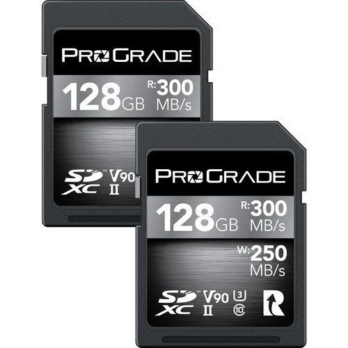 ProGrade Dijital 128GB UHS-II SDXC Hafıza Kartı (2'li Paket)