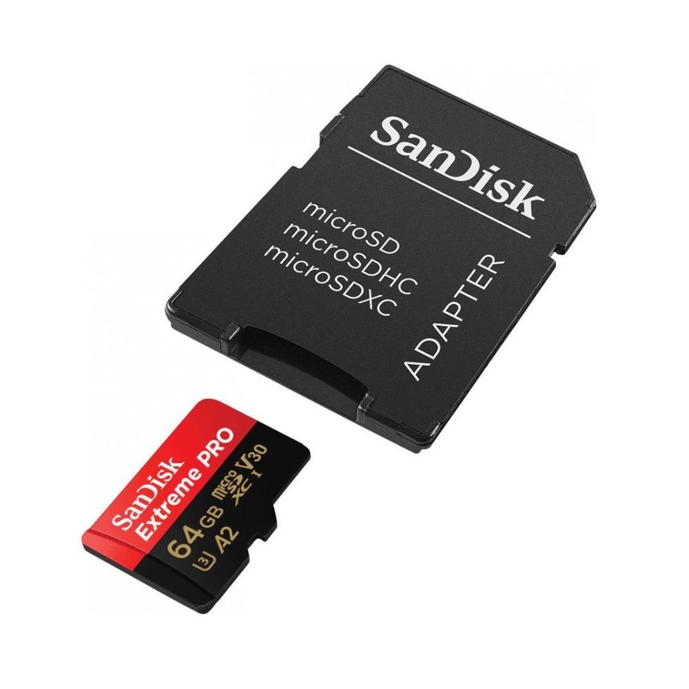 Sandisk MicroSD 64GB Extreme Pro 170mb/s Hafıza Kartı (SDXC U3 A2)