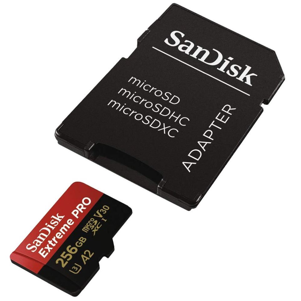 Sandisk MicroSD 256GB Extreme Pro 170mb/s Hafıza Kartı