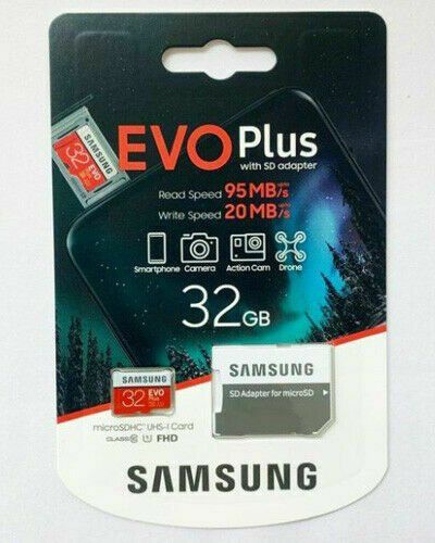 Samsung 32GB Evo Plus MicroSD 95/20 MB/s Hafıza Kartı