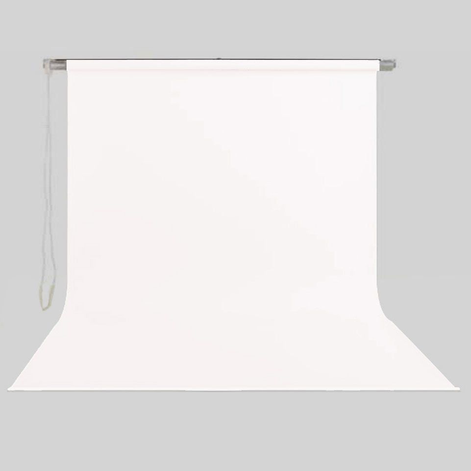 Stil Fon 270cm x 400cm Sonsuz Beyaz Fon Perdesi Seti