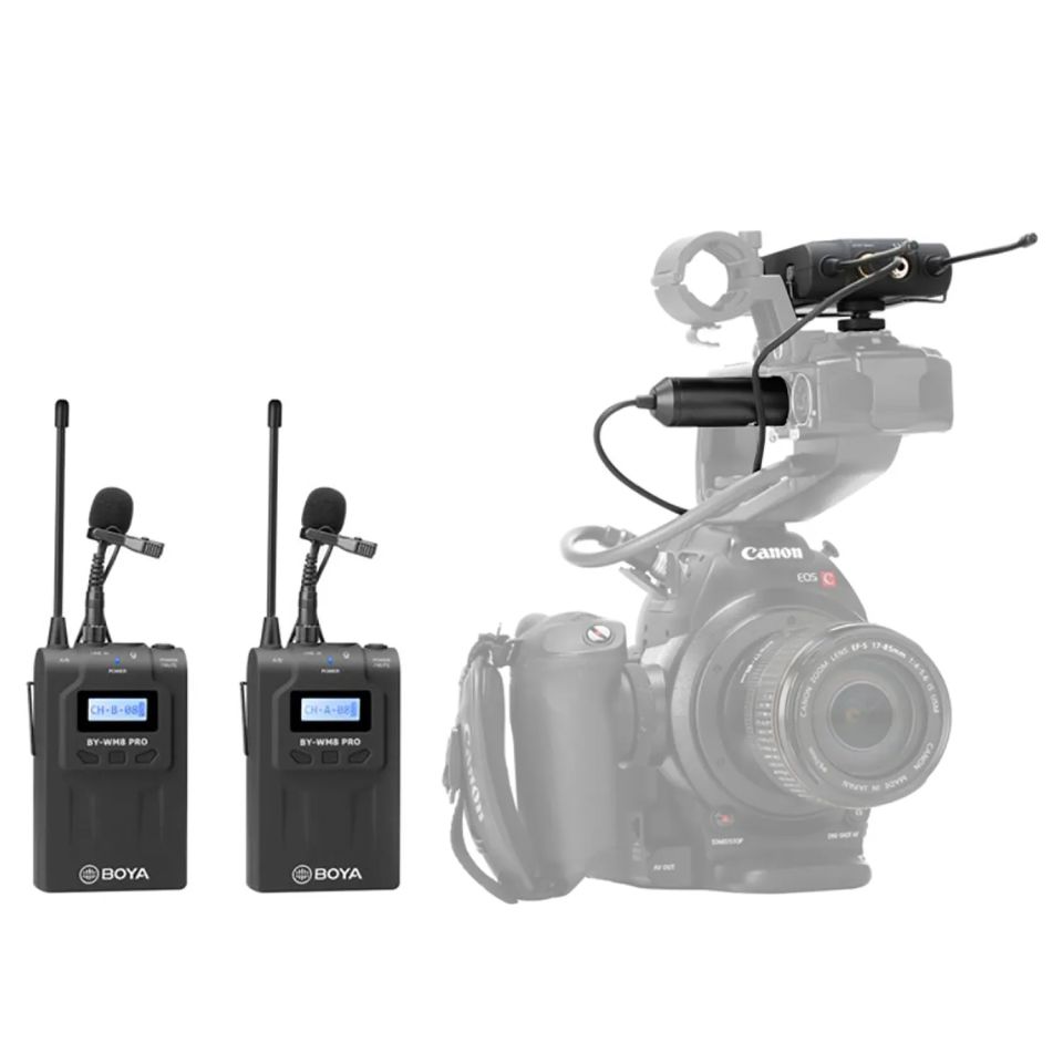 Boya BY-WM8 Pro Kit-2 Pro. İkili Kablosuz Mikrofon