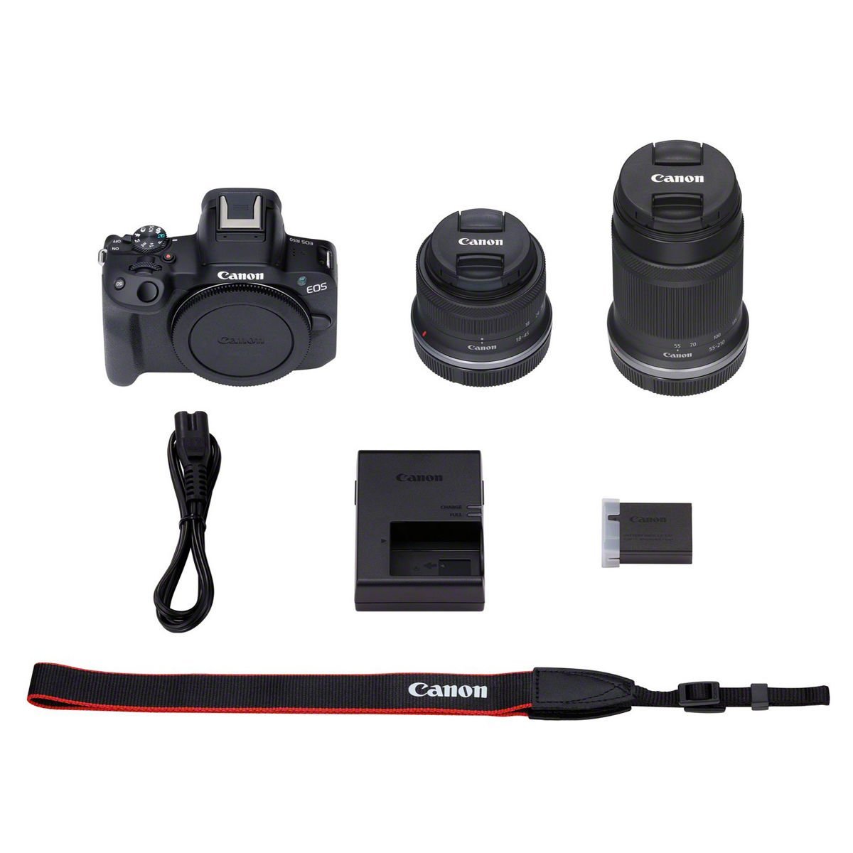 Canon EOS R50 + RF-S 18-45 IS STM + 55-210 IS STM Lens Kit