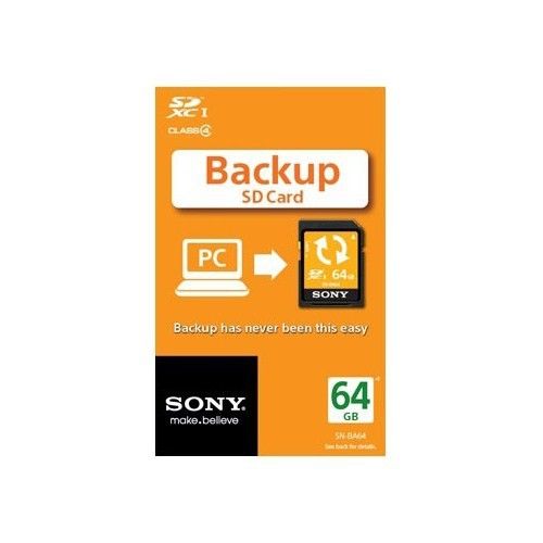 Sony SD 64GB Backup Pc Yedekleme Kartı