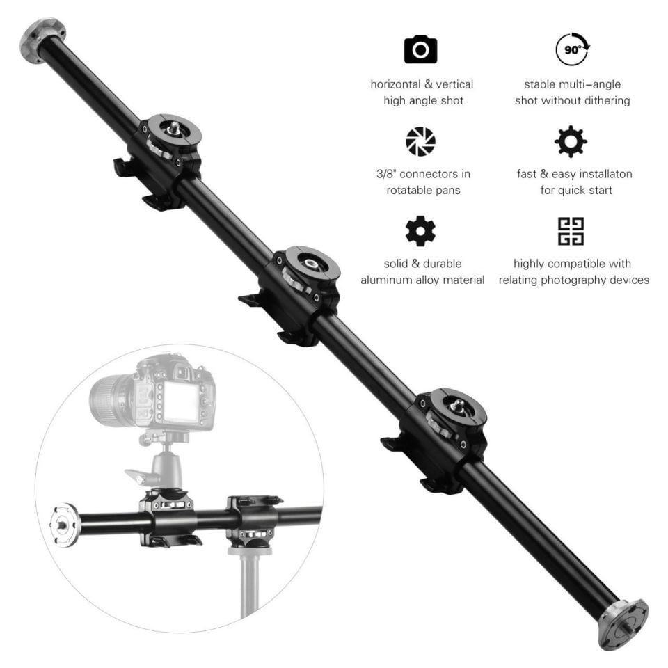 Andoer 110cm Tripod Yatay Uzatma Çubuğu D9442