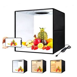 PDX 40X40cm Kolay Kurulum, LED Işıklı Ürün Çekim Çadırı