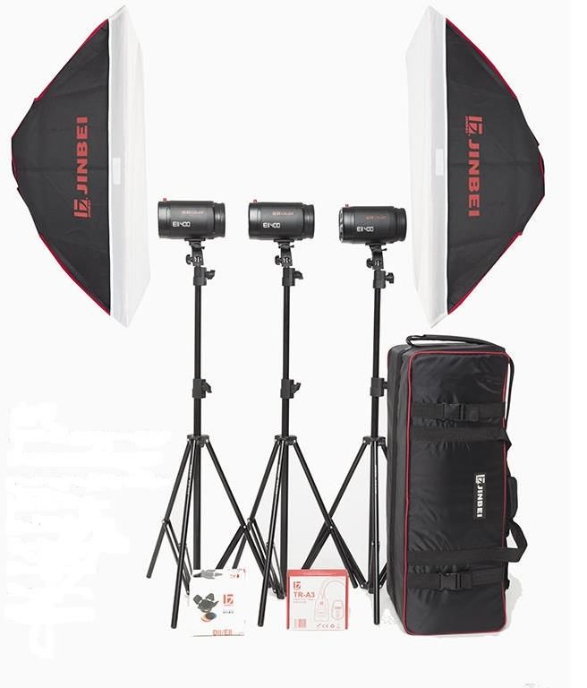 JINBEI DE-400w/s Digital Kit 3 lü Paraflaş Set