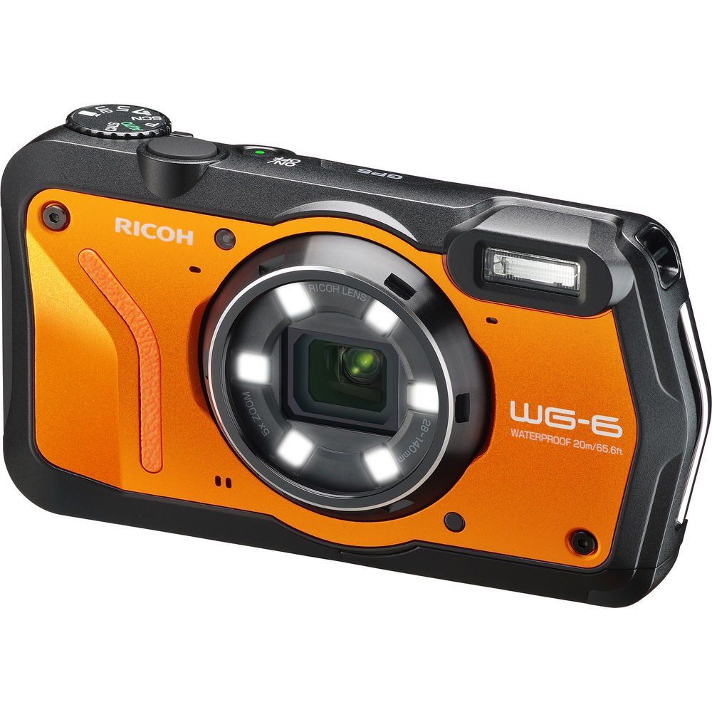Ricoh WG-6 Dijital Fotoğraf Makinesi (Turuncu)