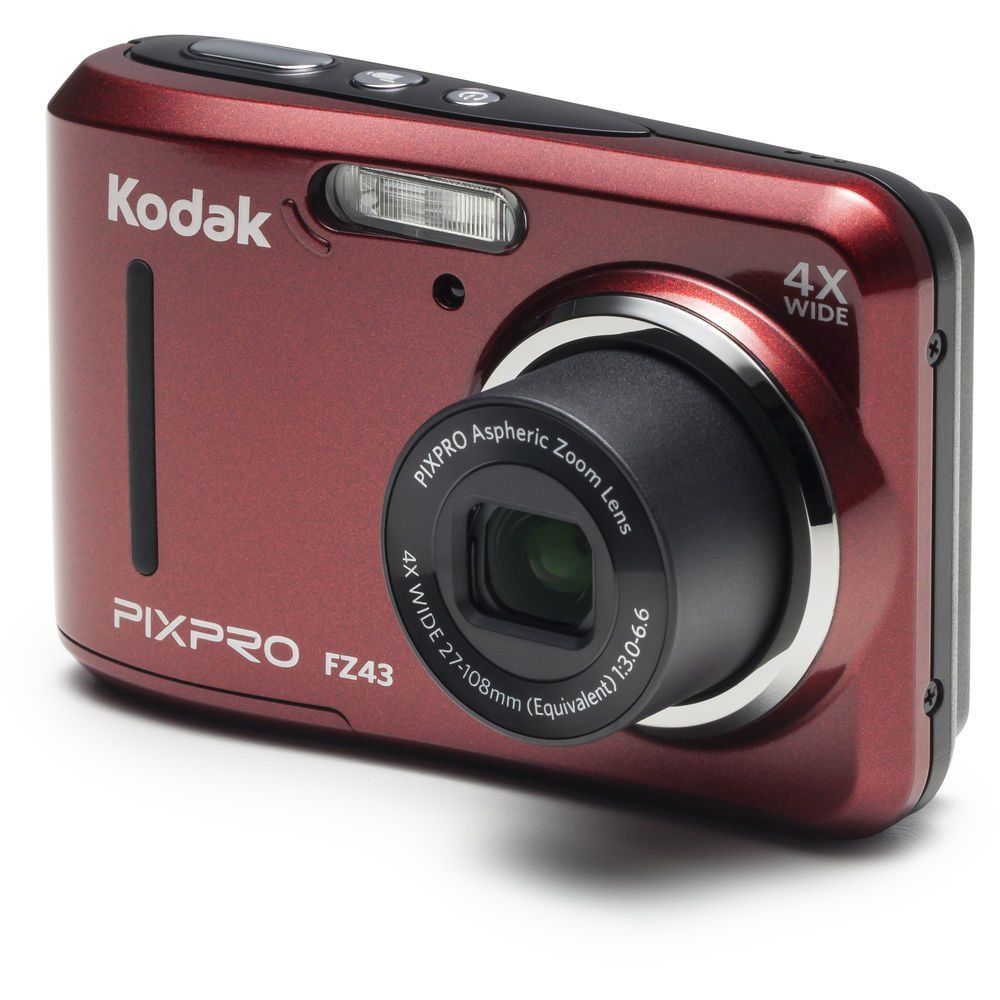 Kodak Pixpro FZ43 Dijital Fotoğraf Makinesi (Kırmızı)