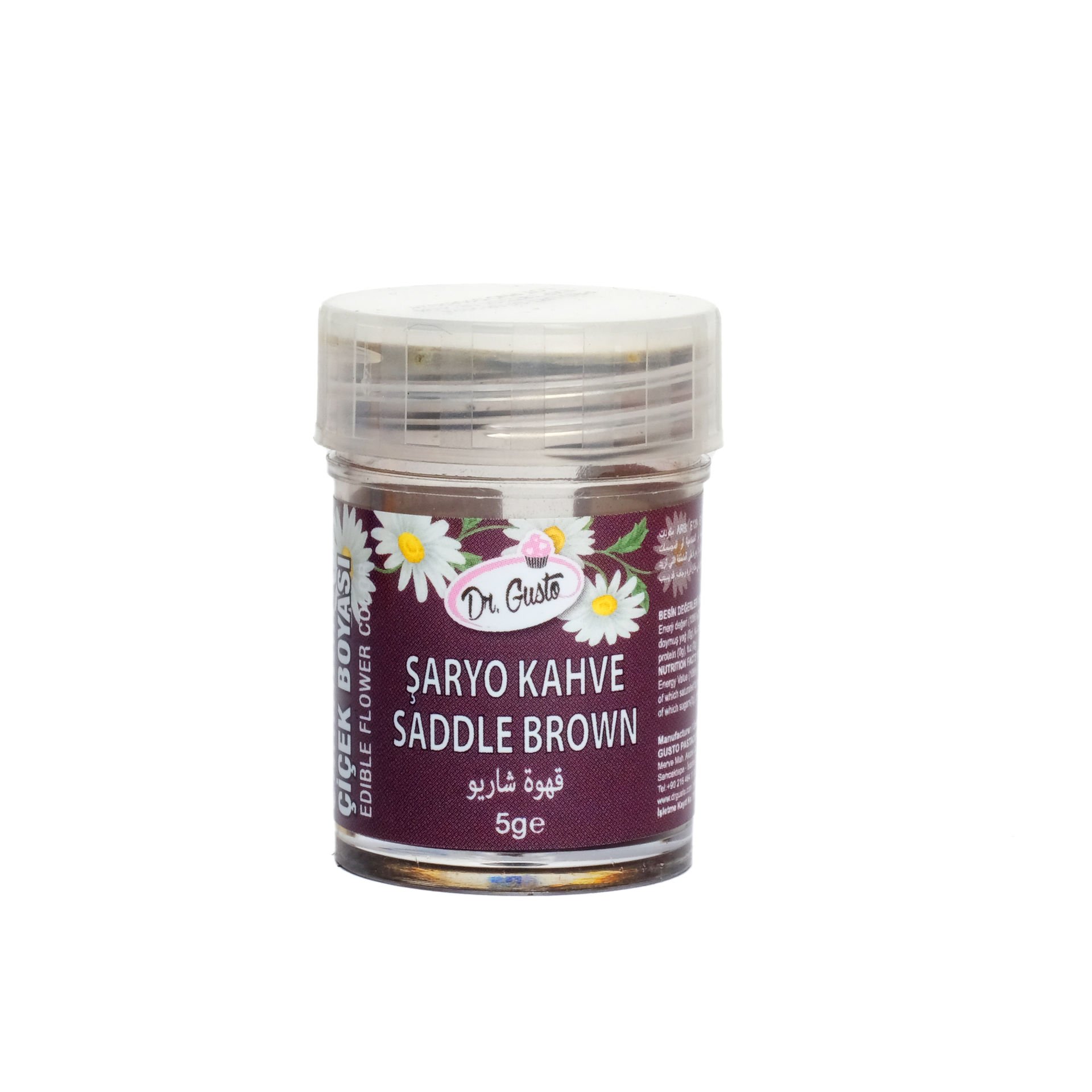 DR. GUSTO ÇİÇEK BOYASI ŞARYO KAHVE - 5