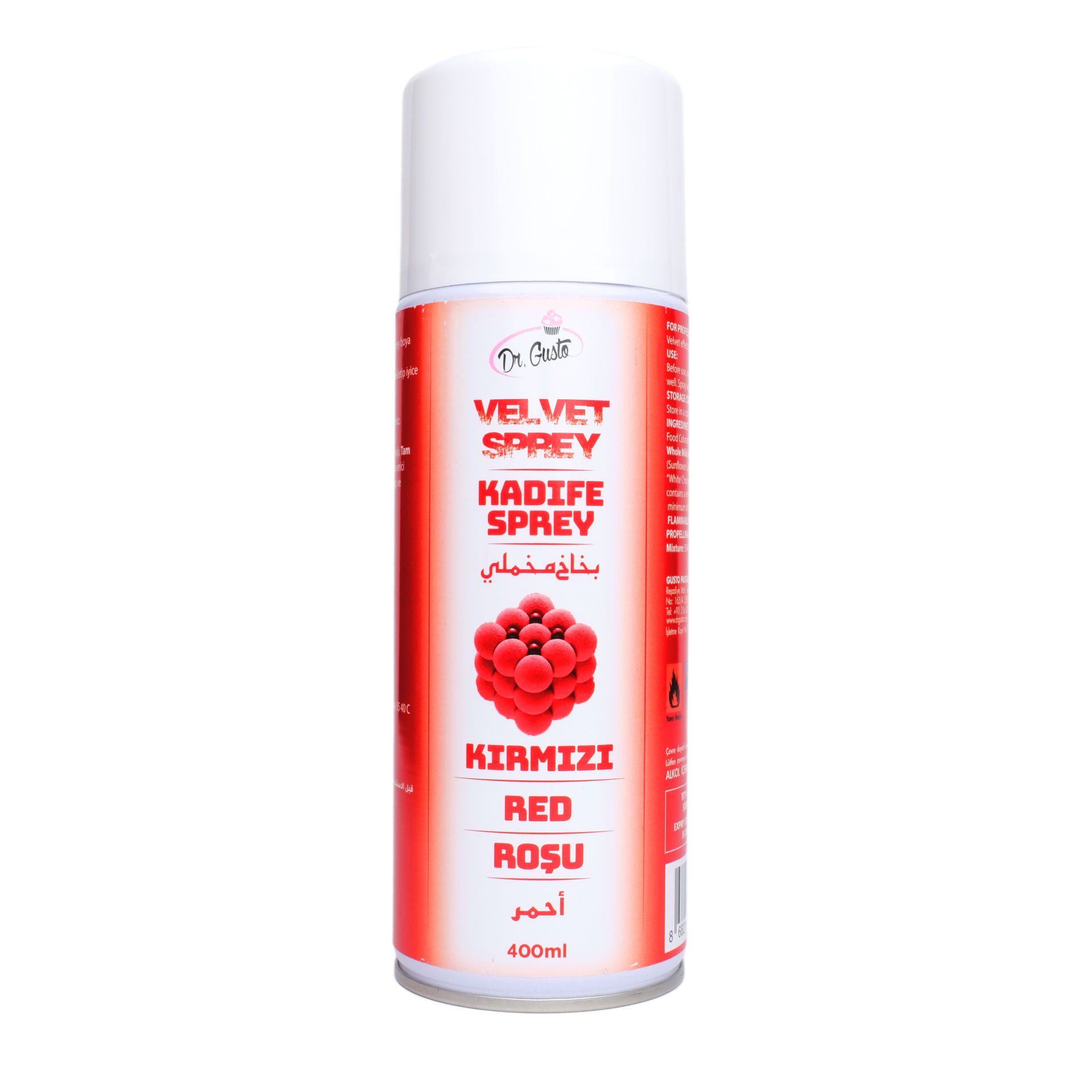 DR. GUSTO KADİFE SPREY BOYA KIRMIZI - 400