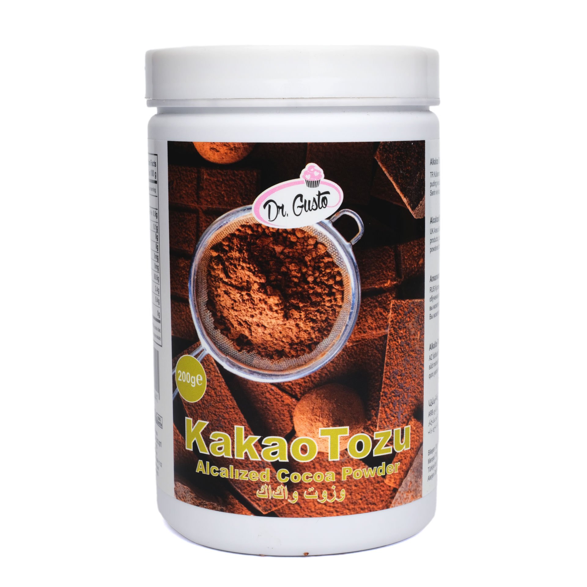 DR. GUSTO MEDIUM KATKI MADDESİ KAKAO TOZU - 200 GR