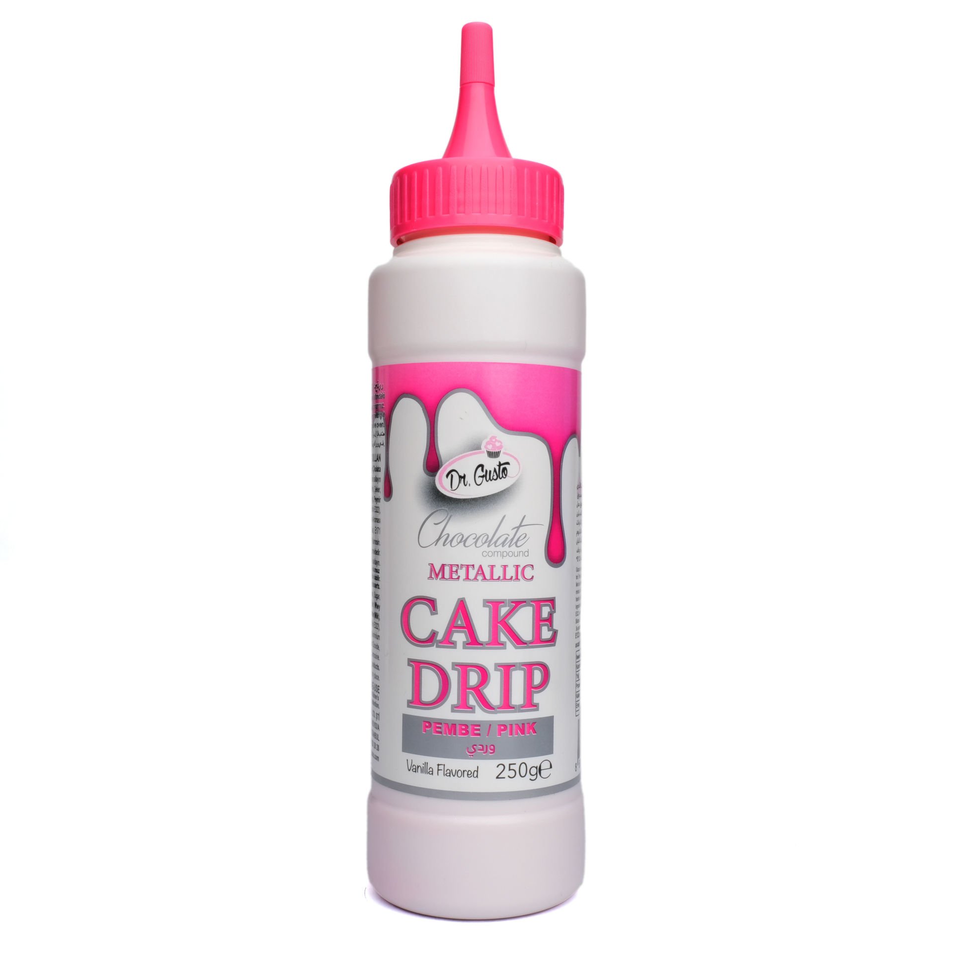 DR GUSTO METALİK CAKE DRİP PEMBE - 250 GR