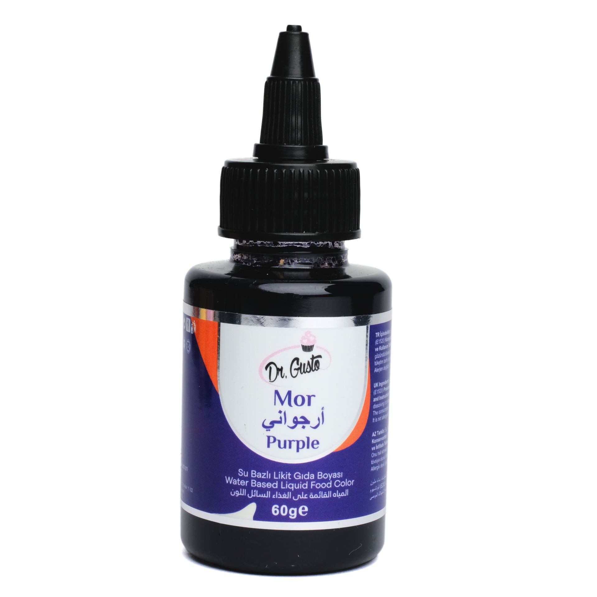 DR. GUSTO SU BAZLI LİKİT GIDA BOYASI MOR - 60