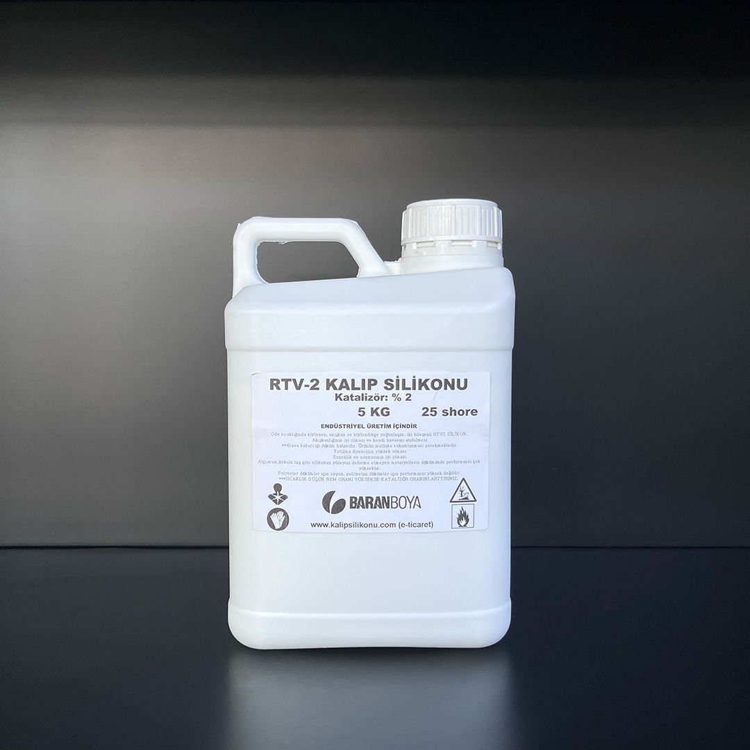 Epoxs 25 Shore Beyaz RTV 2 Kalıp Silikonu 5 Kg