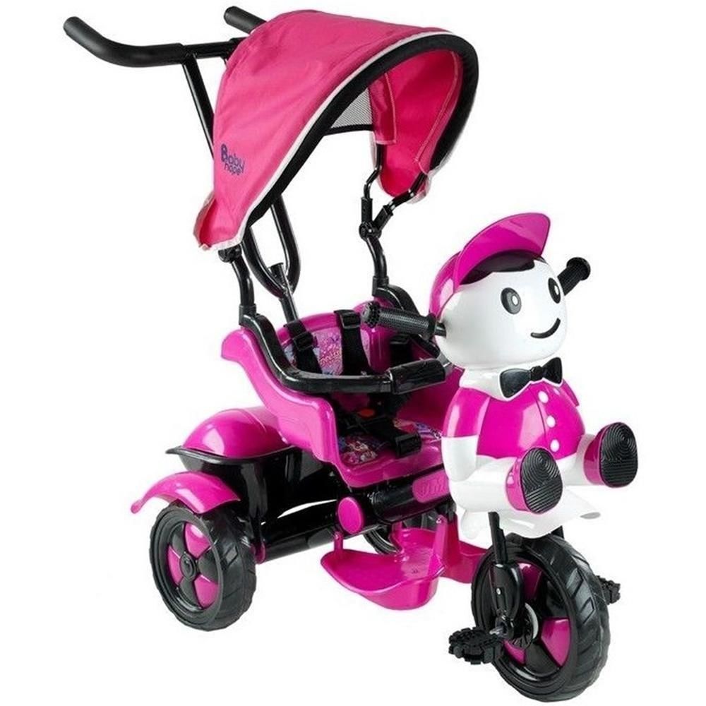 Babyhope 125 Yupi Triycle 3 Tekerli Kontrollü Bisiklet - Pembe