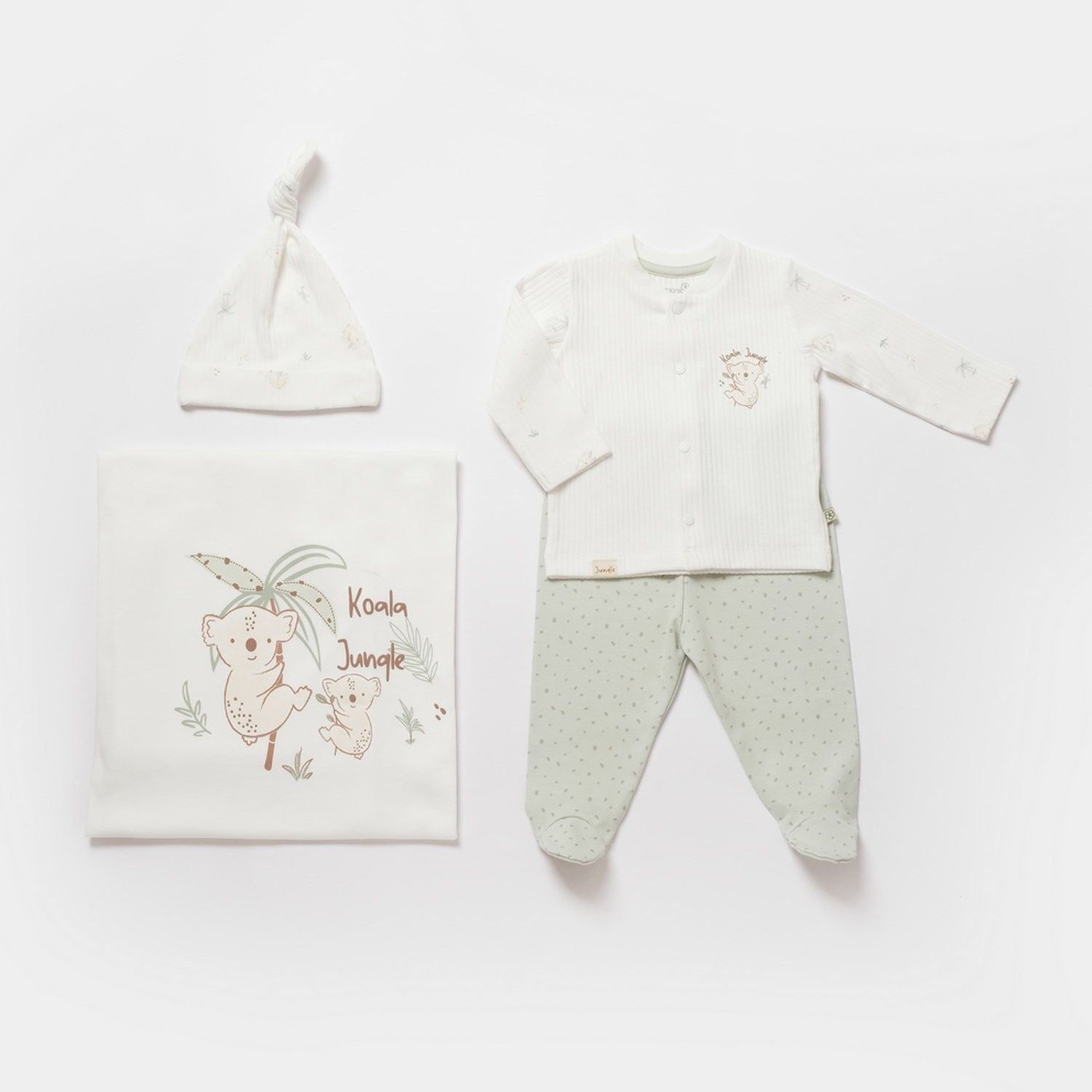 Bibaby Biorganic Koala Jungle 4'Lü Hastane Çıkış Seti 62326 Mint