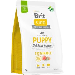 Brit Care Sustainable Puppy Böcek ve Tavuklu Yavru Köpek Maması 3 Kg
