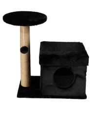 Dubex 39x72x80 cm Kedi Oyun Evi ve Tırmalama Platformu Siyah