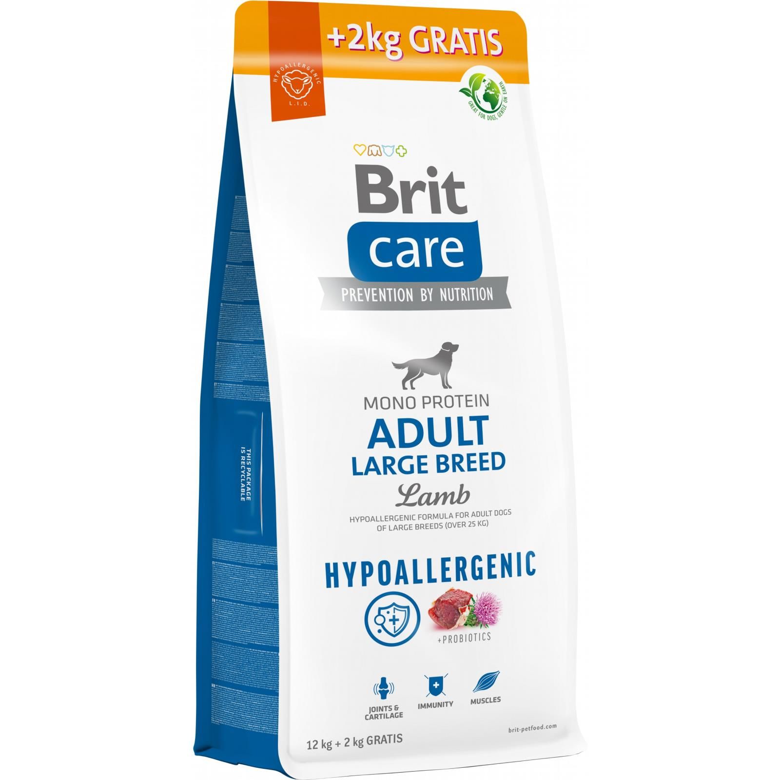 Brit Care Hypo-Allergenic Kuzulu Büyük Irk Yetişkin Köpek Maması 12+2 Kg