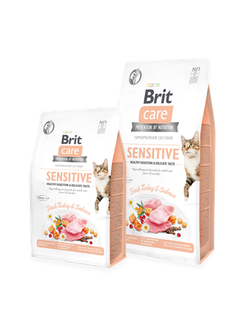 Brit Care Sensitive Hypo_Allergenic Sindirim Sistemi Destekleyici Tahılsız Yetişkin Kedi Maması 7 kg