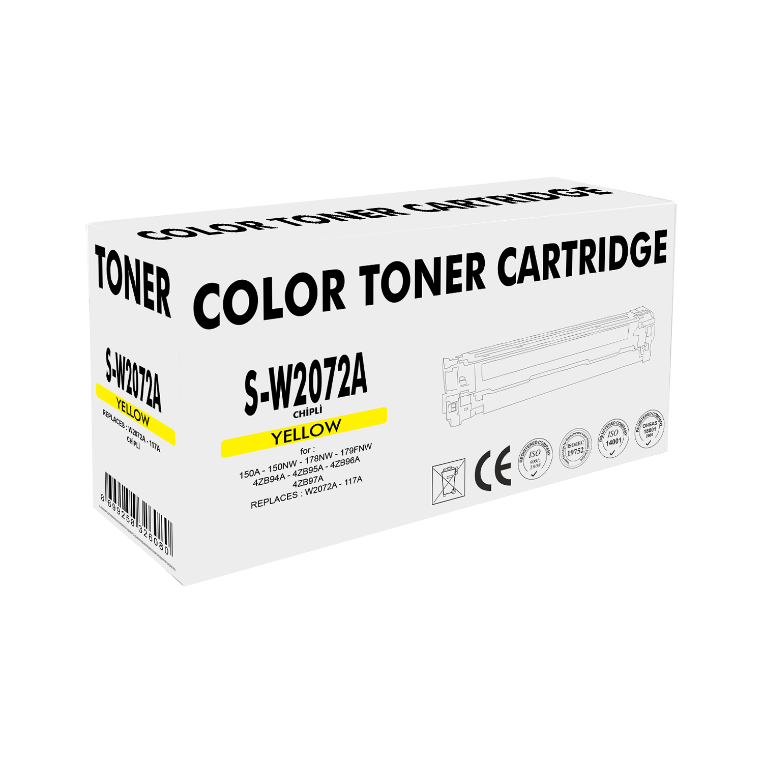 SPECIAL HP S-W2072A CHİPLİ SARI MUADİL TONER