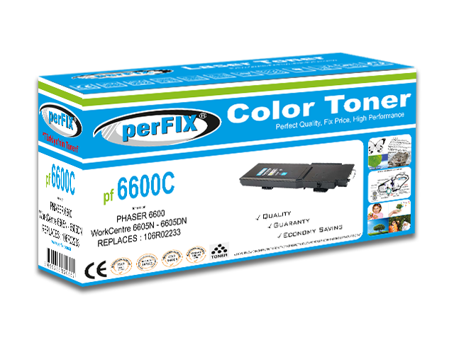 perFIX XEROX 6600 MAVİ MUADİL TONER