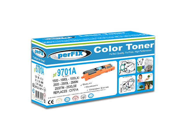 perFIX HP C9701A MAVİ MUADİL TONER