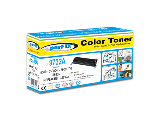 perFIX HP C9732A SARI MUADİL TONER