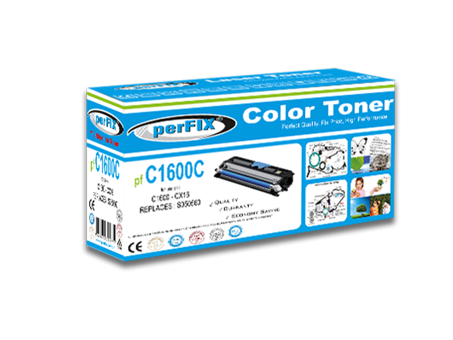 perFIX EPSON C1600 MAVİ MUADİL TONER