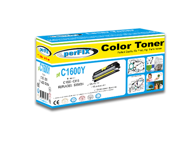 perFIX EPSON C1600 SARI MUADİL TONER