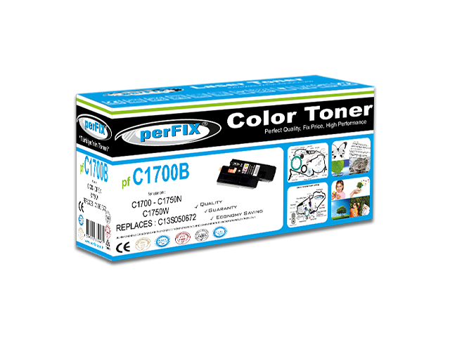 perFIX EPSON C1700 SİYAH MUADİL TONER