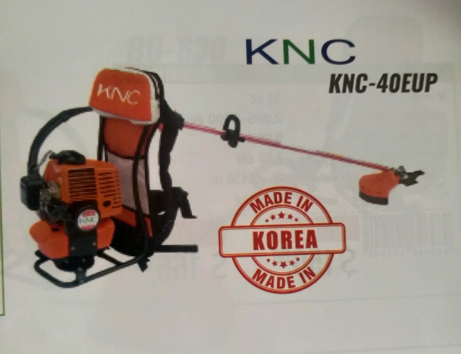 KNC -40EUP Benzinli OT TIRPANI