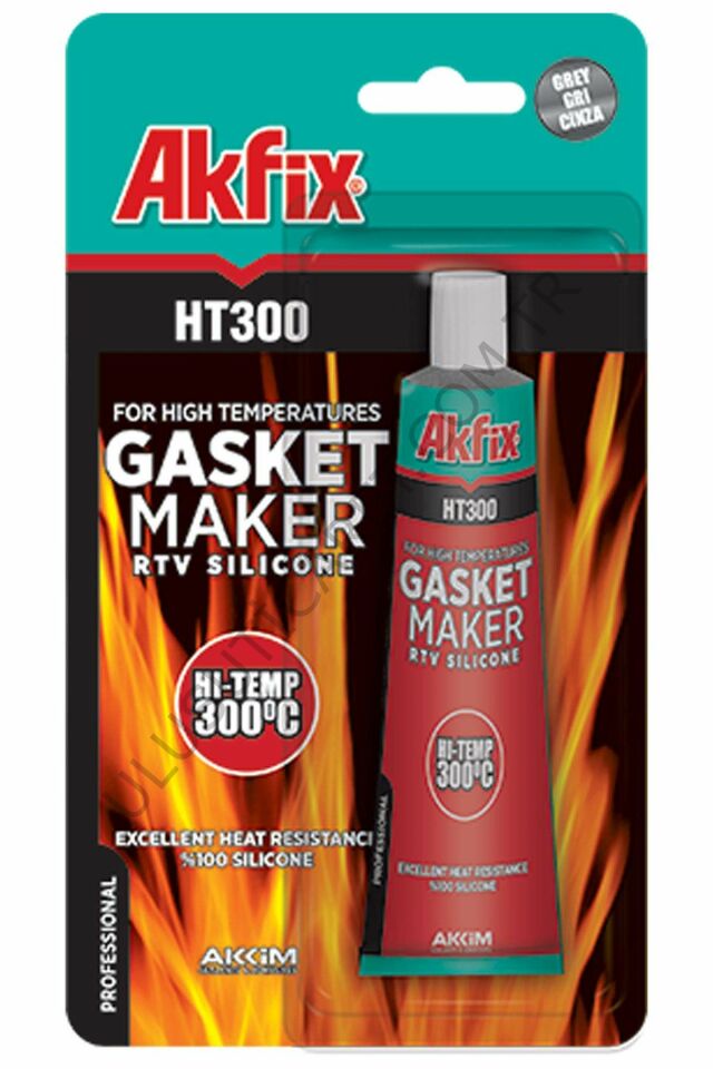 Akfix Sa115 Silikon Rtv Yüksek Isı 50 Ml Kırmızı Ht300