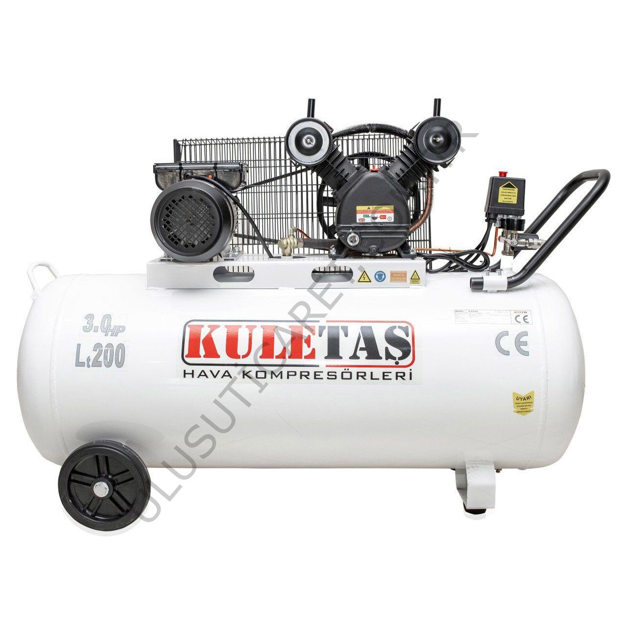 Kuletaş 200Lt Monf 8 Bar 3 Hp Hava Kompresörü