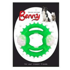Benny Diş Kaşıma Köpek Oyuncağı Yuvarlak 9,5 cm Neon Yeşil