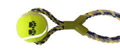 Tenis Toplu Y Şekilli Köpek Oyuncağı 7-27 cm Mavi
