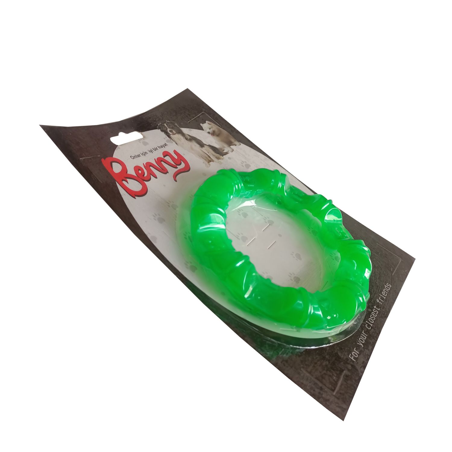 Benny Köpek Oyuncağı Yuvarlak Şekilli 11,5 cm Yeşil