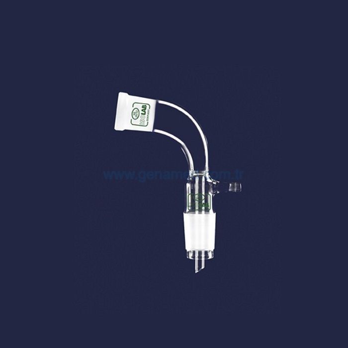 ISOLAB 065.40.014 adaptör - alım - vakum için - eğimli - dişi şilif : NS14/23 - erkek şilif : NS14/23    1 adet = 1 adet