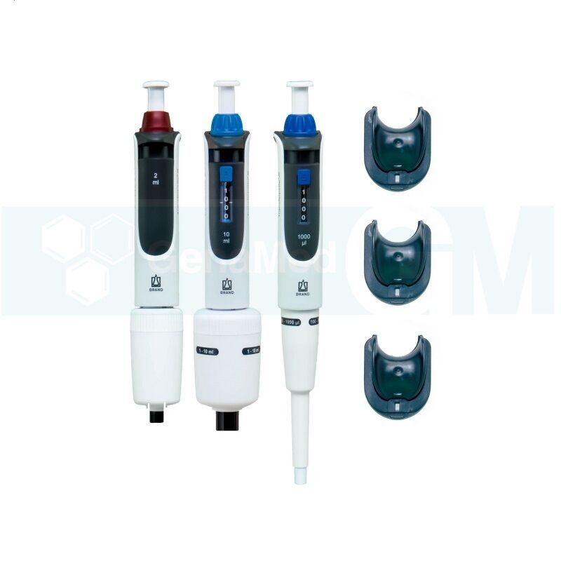 Brand 705892 Starter-kit Macro Transferpette® S Ayarlanabilir Hacimli Otomatik Pipet Seti ( 0,1-1 ml / 0,5-5 ml / 1-10 ml )