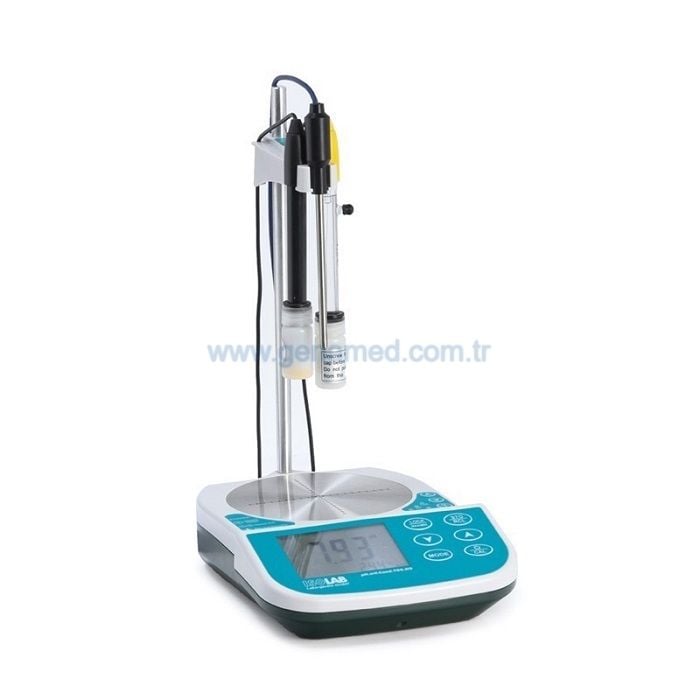 ISOLAB 616.12.001 ölçüm cihazı - masa tipi - karıştırıcılı - pH/ORP/Sıcaklık/Kon./TDS/Tuz/DO/O2    1 adet = 1 adet