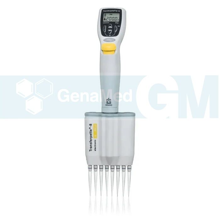 Brand 705404 Transferpette® Elektronik Ayarlı 8 Kanallı Pipet, 10 - 200 ul