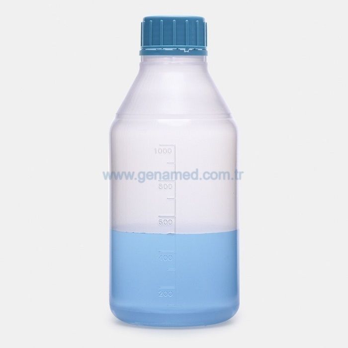 ISOLAB 061.16.500 şişe - ISO - vida kapaklı - orta boyun - P.P - şeffaf - 500ml - steril    1 adet = 1 adet
